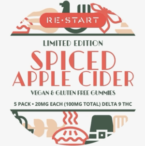Restart Delta 9 Spiced Apple Cider gummies are back for the holidays